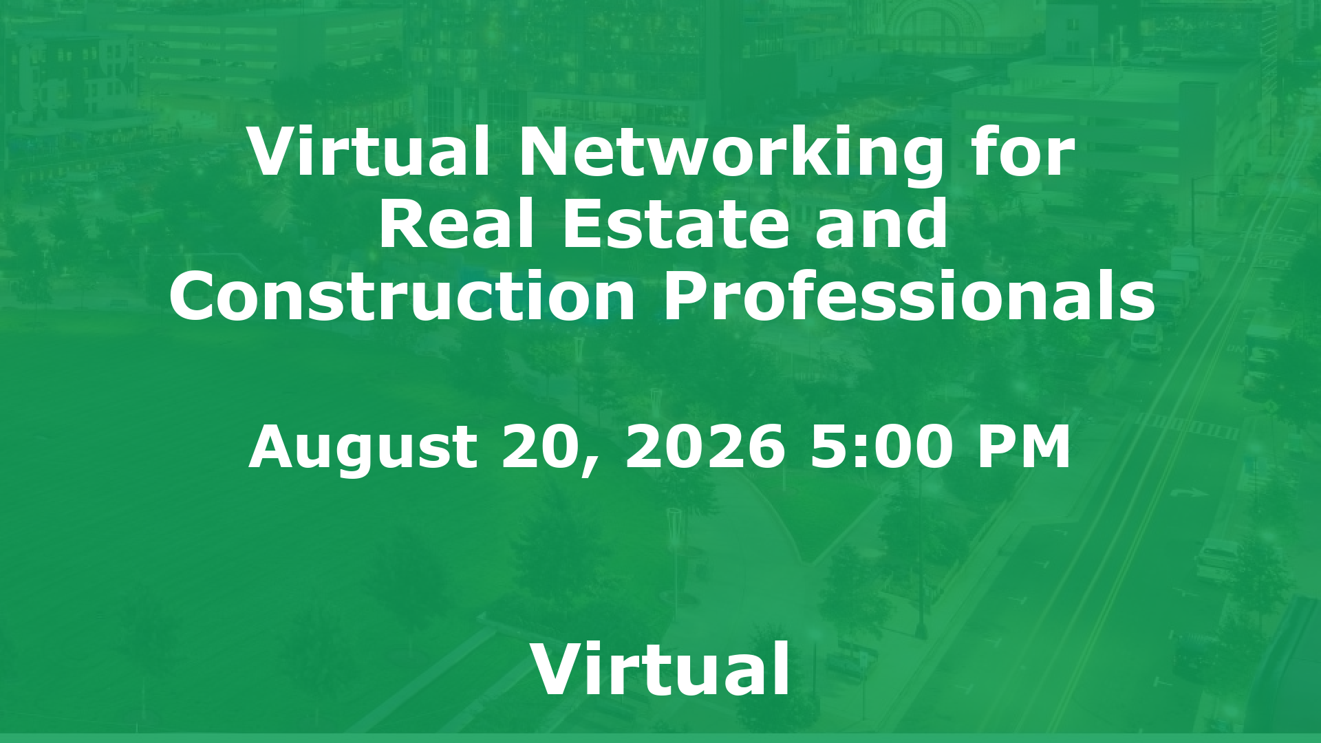 Virtual Networking for Real Estate and Construction Professionals event image